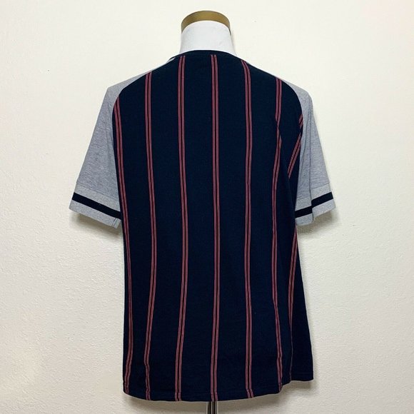 Westy Blue Stripe Raglan T-Shirt Size XL - Picture 3 of 8